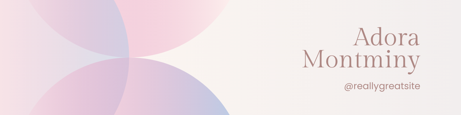 beige pink minimalist personal linkedin banner